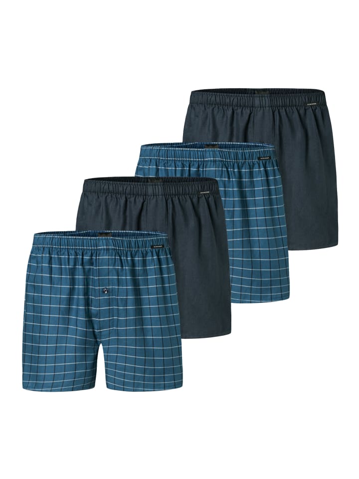 

Трусы боксеры Schiesser, цвет dunkelblau/blau