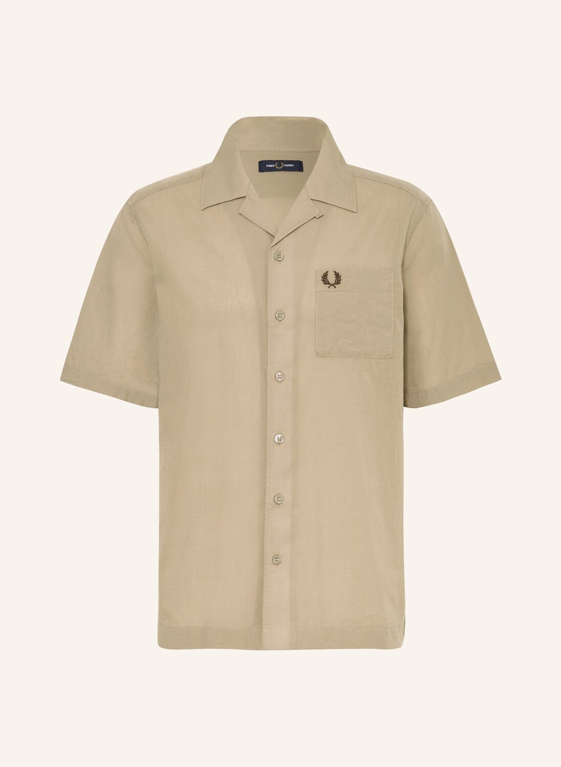 

Курортная рубашка комфортного кроя Fred Perry, хаки