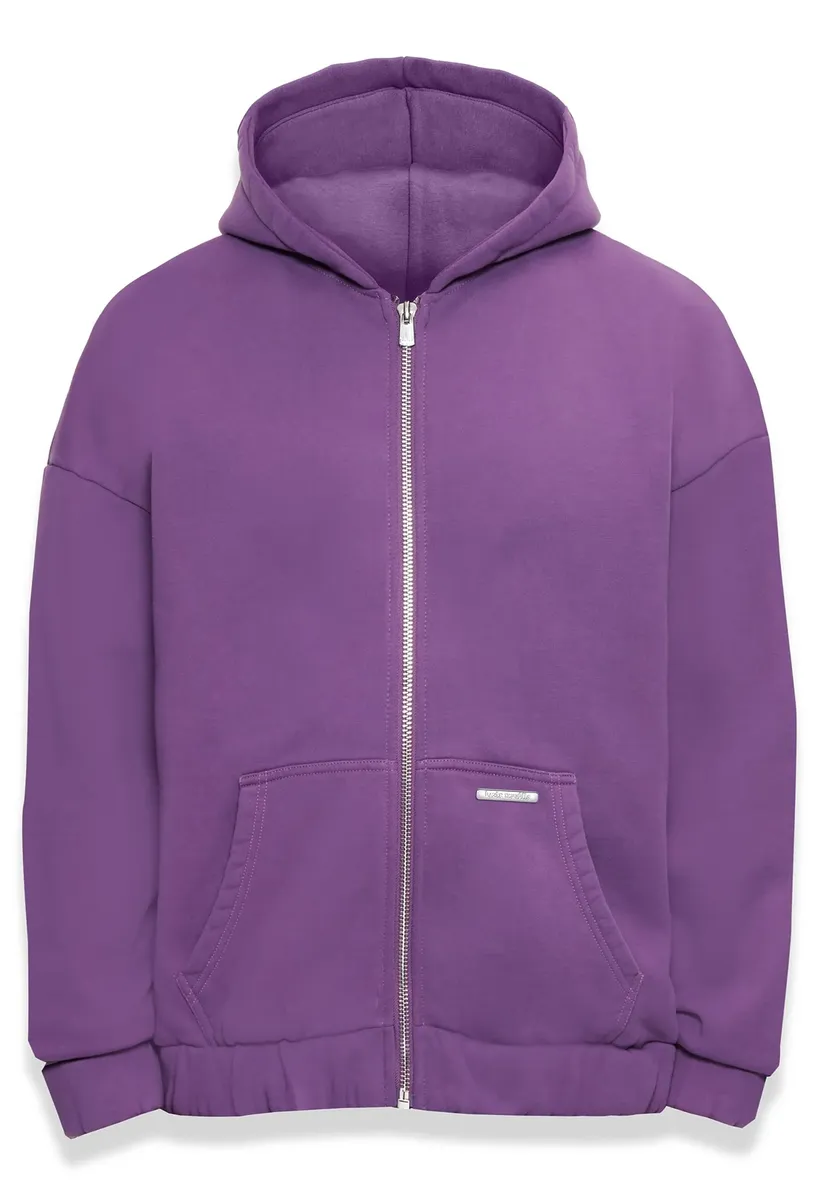 

Толстовка Dropsize "Мужская толстовка с капюшоном Dropsize Bazix Republiq Super Heavy Blank на молнии", цвет Washedpurple