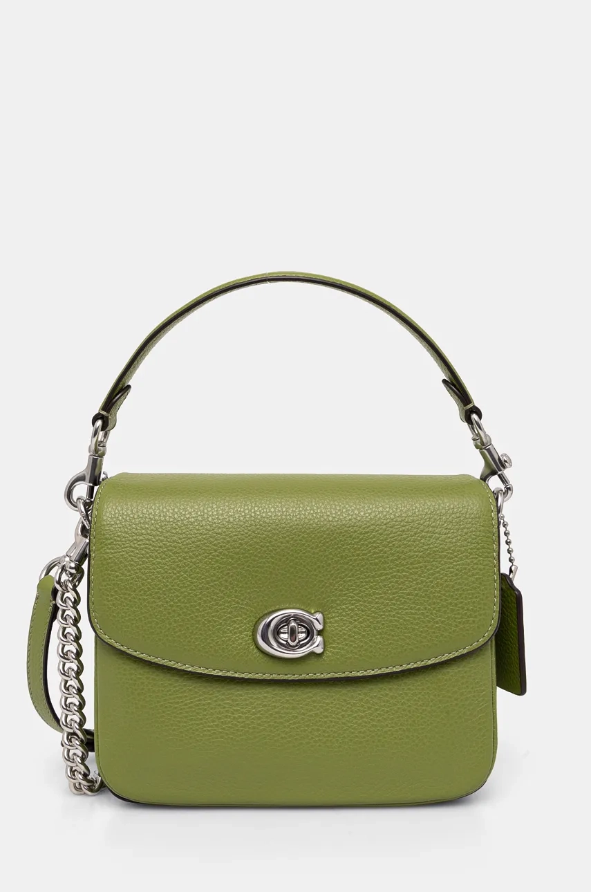 

Кожаная сумка Cassie 19 Coach, зеленый