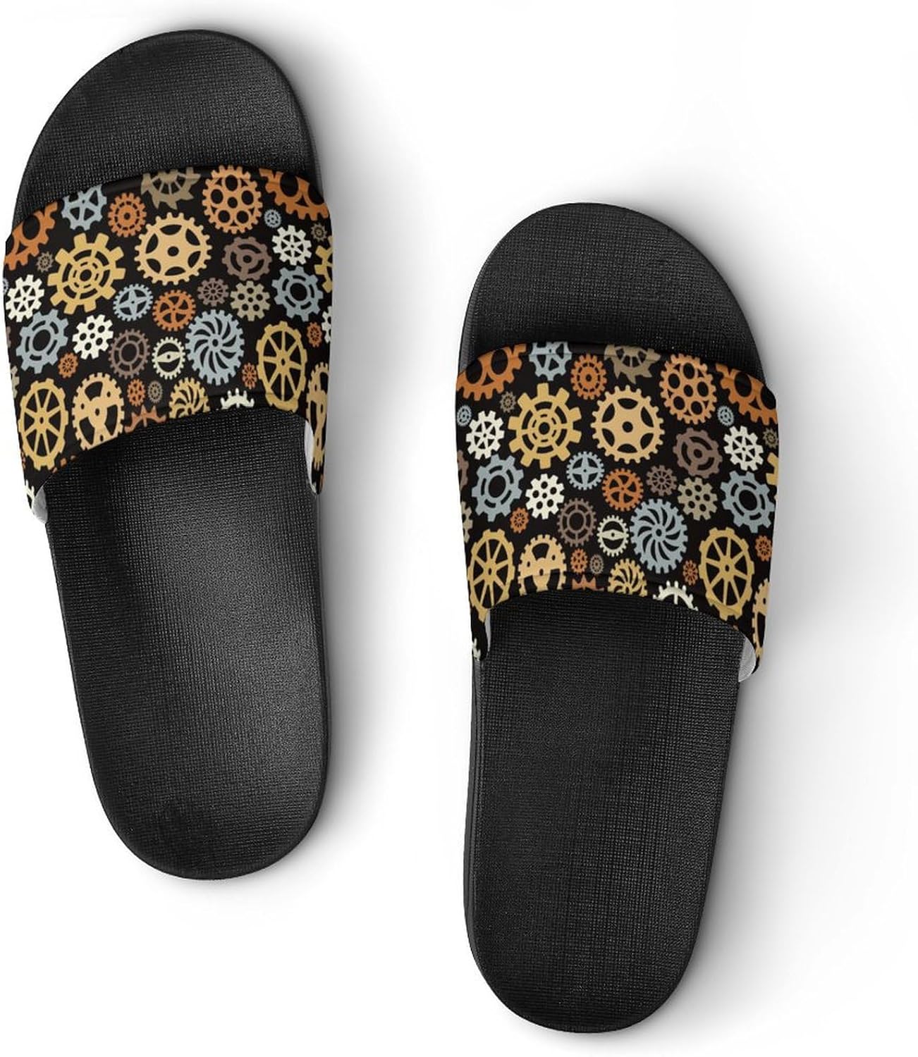 

Унисекс сандалии с принтом «Лицо обезьяны» - сандалии с принтом - можно носить дома или на улице Generic, черный