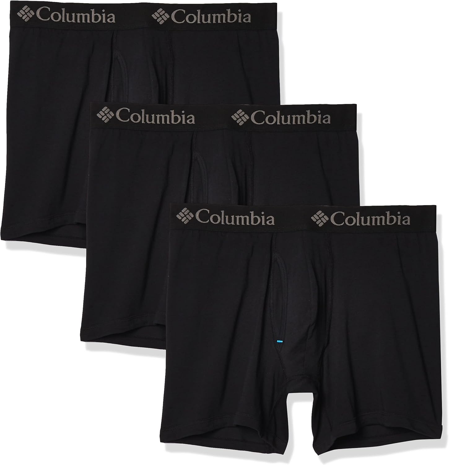 

Columbia мужские хлопковые растягивающиеся боксеры 3 шт, Black