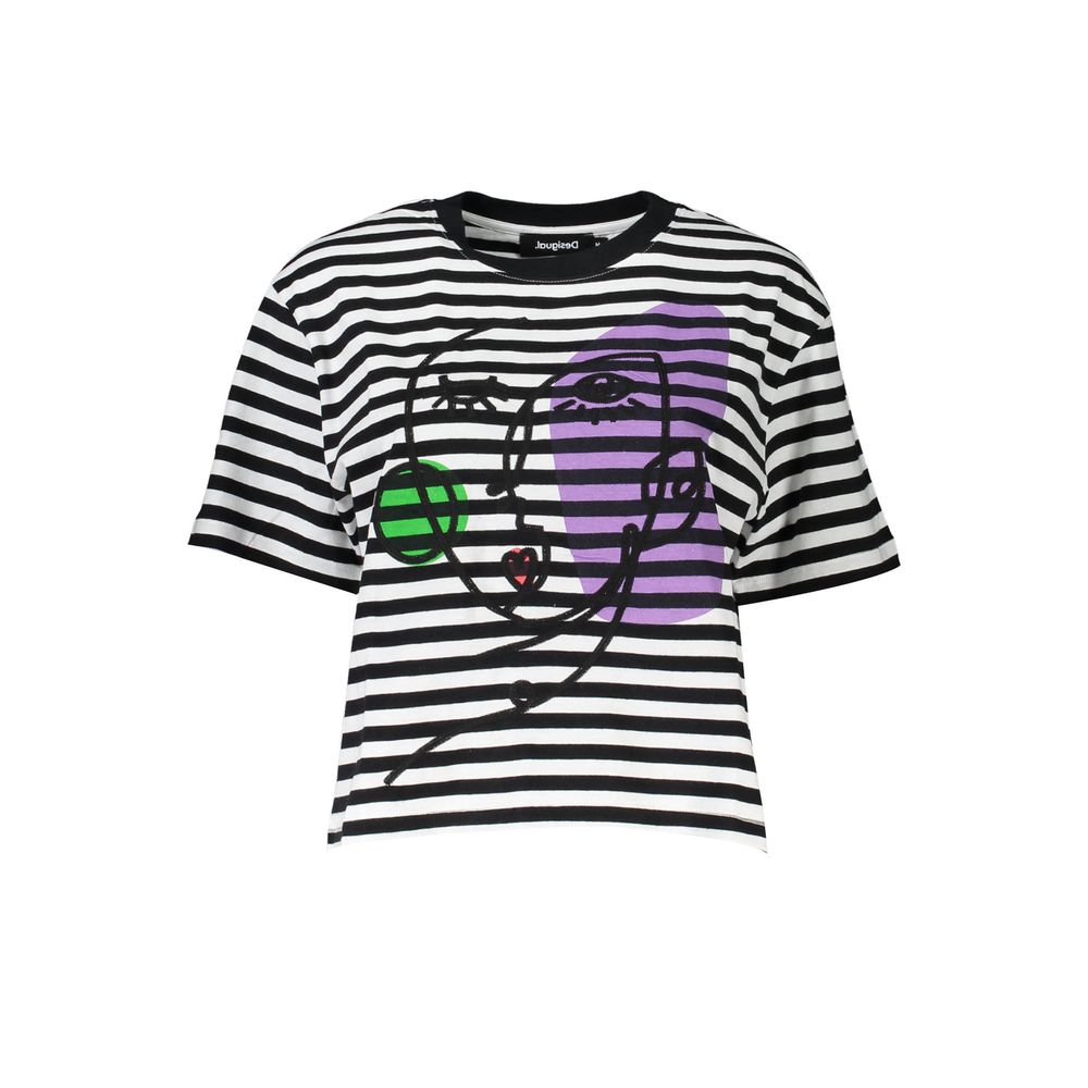 

Черный хлопковый женский топ Desigual