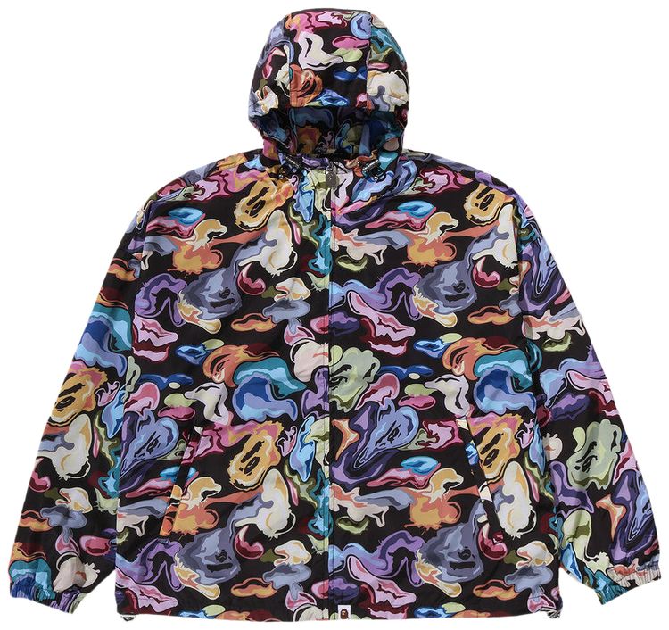 

Куртка с капюшоном BAPE Art Camo, черная