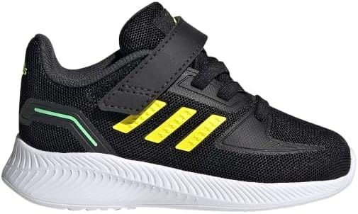 Кроссовки для бега adidas Unisex-Baby Runfalcon 2.0, черный/зеленый/желтый — фото 2