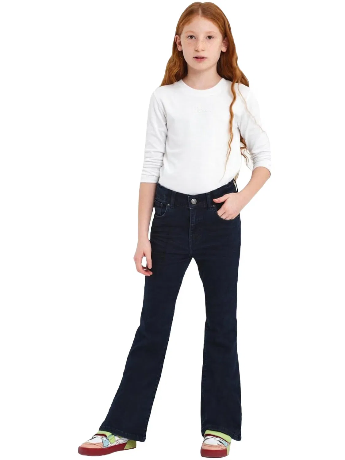 Джинсы-клеш LTB Jeans синего цвета — фото 2
