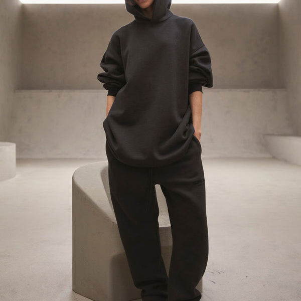Толстовка Fear of God Essentials SS22 Relaxed Stretch Limo Hoodie 'Black', черный — фото 3