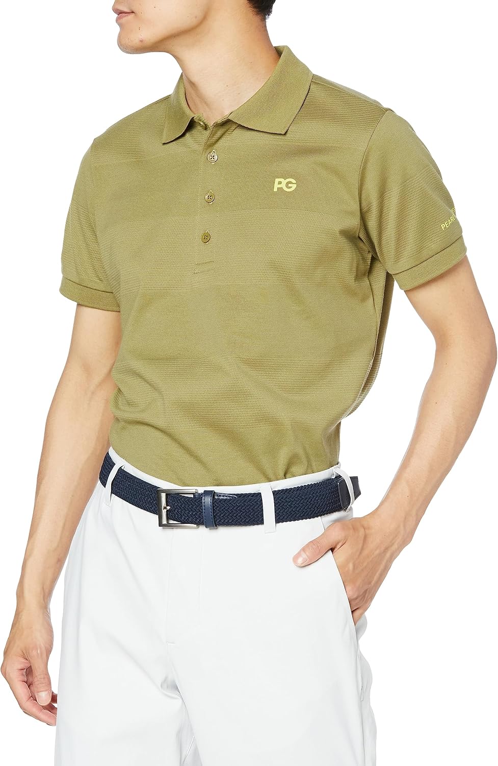 

Мужская поло-рубашка с коротким рукавом Parly Gates 053-3160505 (впитывающая и дышащая), для гольфа Pearly Gates, хаки