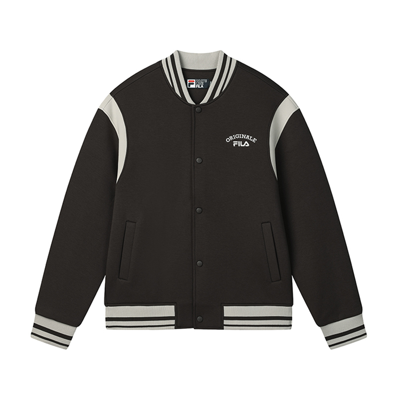 

FILA Оригинальная бейсбольная куртка мужская кофейно-коричневая, Coffee Brown Umber-BN
