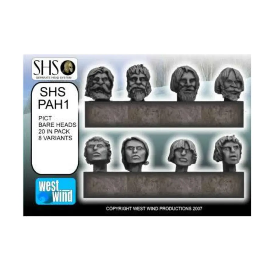 

Пикты с непокрытыми головами, Arthurians - Separate Heads System (28mm)