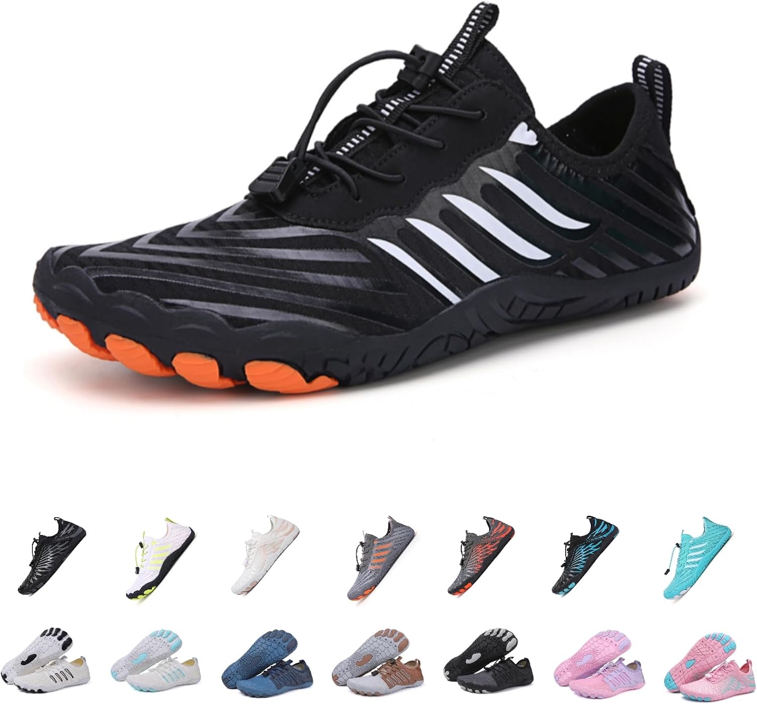 

Кроссовки для походов для женщин, новые походные кроссовки для мужчин и женщин, нескользящая обувь для трейла, обувь для походов, дышащая с широким носком Kaeril, белый/черный