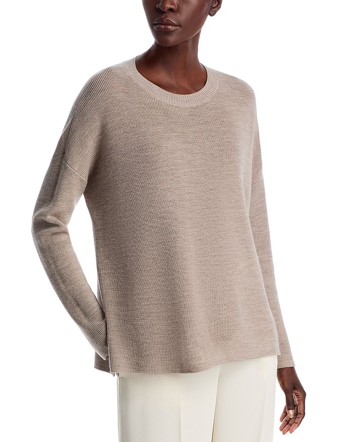

Свитер с круглым вырезом Eileen Fisher, белый
