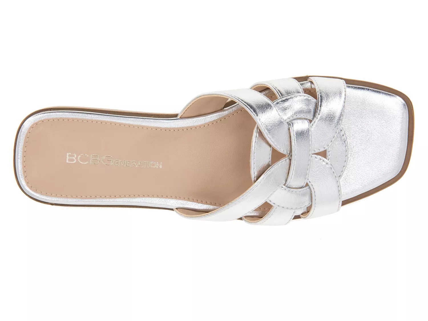 Сандалии BCBGeneration Meltem Sandal, Silver Metallic Synthetic — фото 2