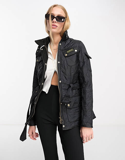 

Черная классическая куртка Barbour International Polarquilt, Черный, Черная классическая куртка Barbour International Polarquilt