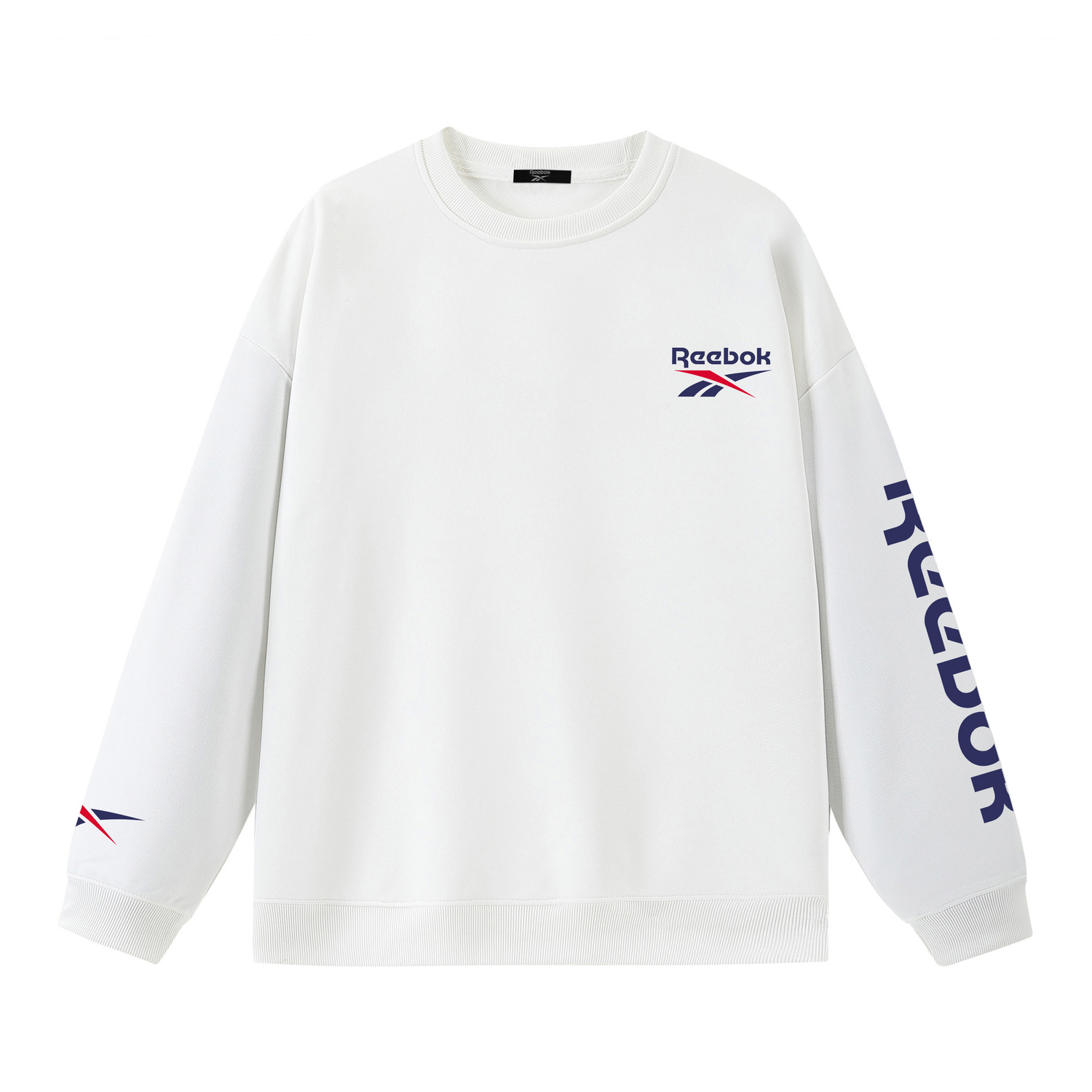 

Свитшот Unisex Crew Neck Moderate Heavyweight Reebok, белый[fleece-lined]