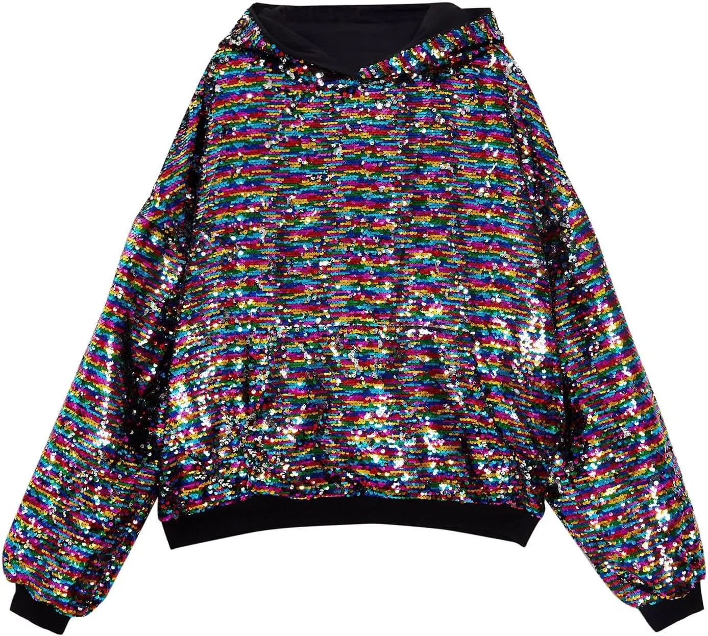 Толстовка на молнии с капюшоном, блестящая, мужская, Generic, Camouflage
