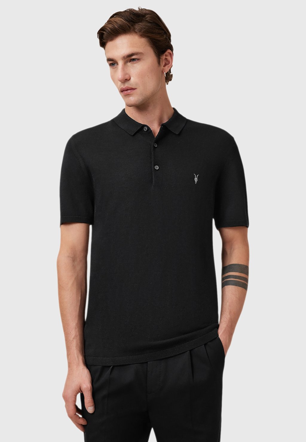 

Поло MODE AllSaints, черный