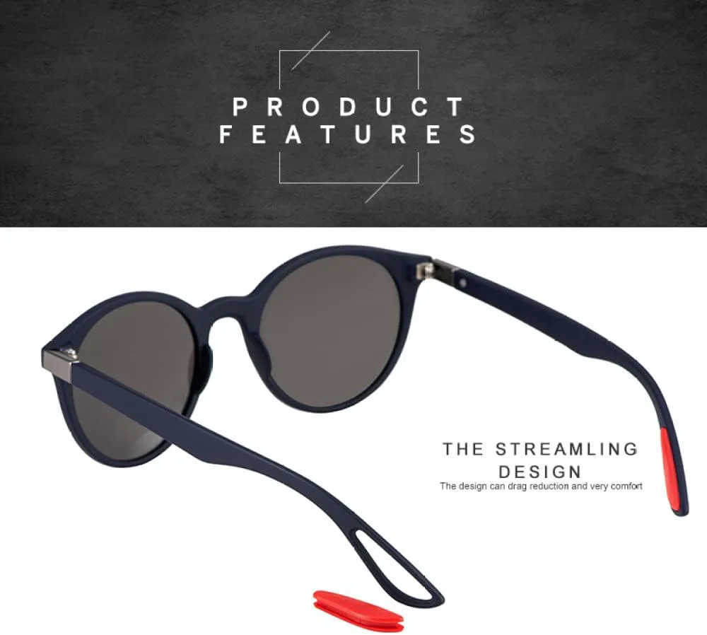 

Классические солнцезащитные очки в стиле ретро с заклепками для мужчин и женщин, поляризованные, для овальной оправы, защита от УФ-излучения UV400 generic, Dark Blue