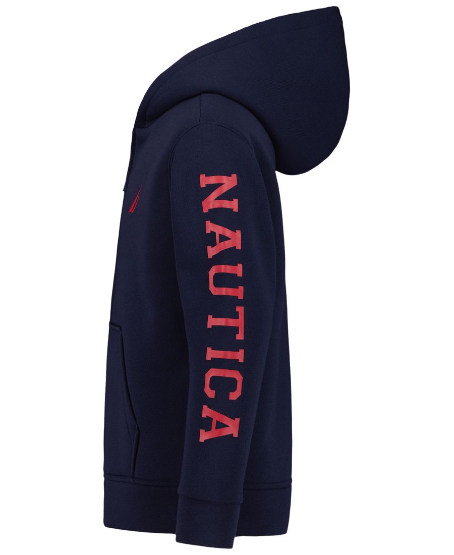 Детская толстовка на молнии Sherpa, размеры 8-20 Nautica, Navy Seas — фото 3