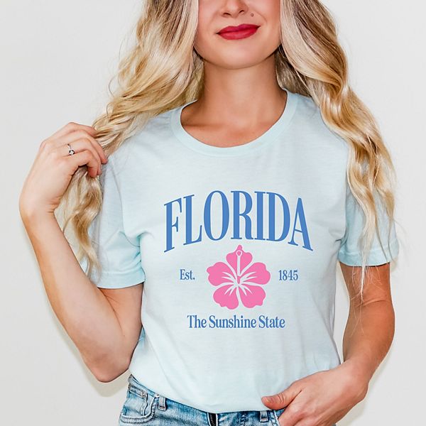 

Футболка с коротким рукавом Florida the sunshine state Simply Sage Market, Ice Blue