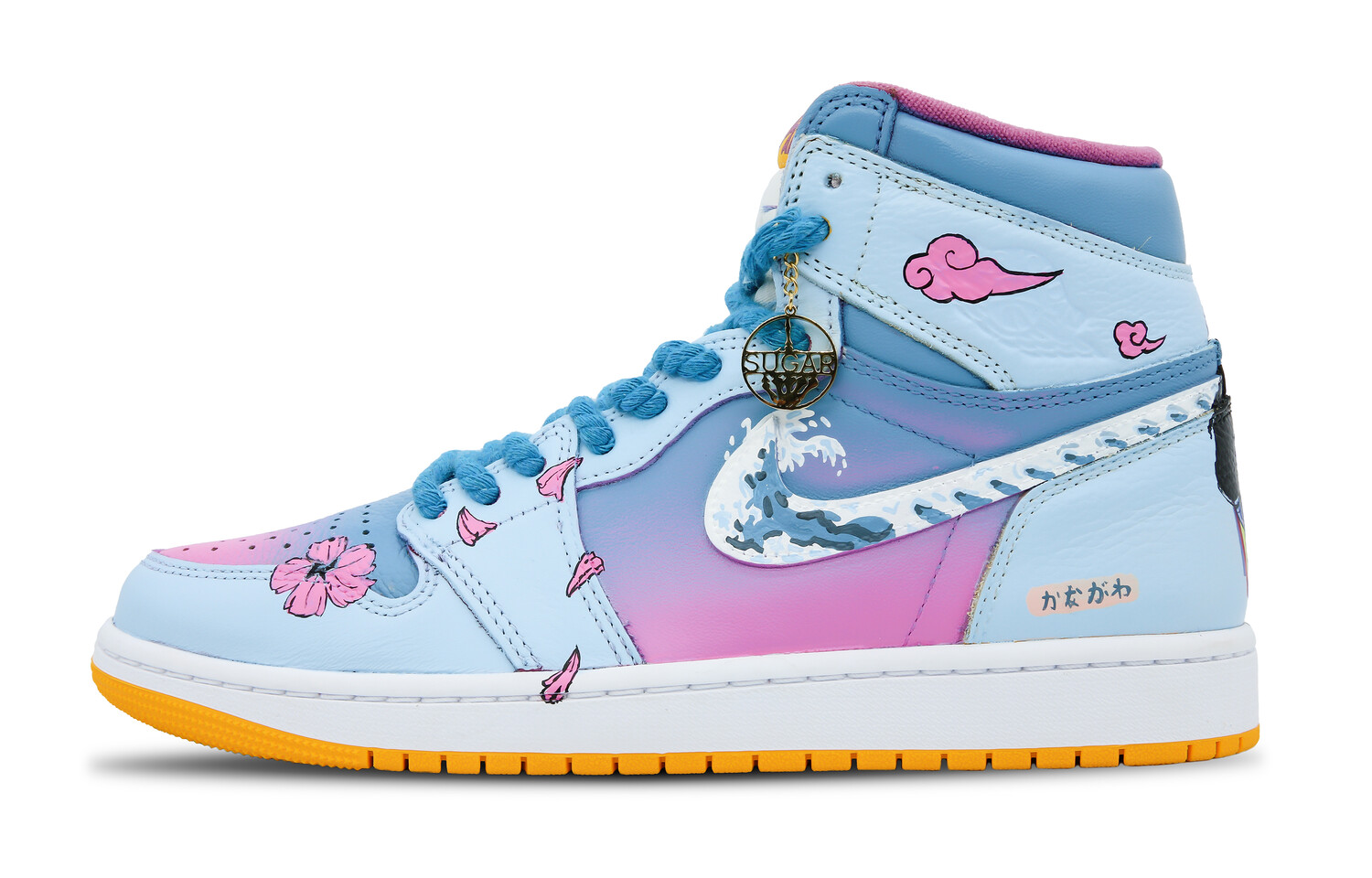 

Кроссовки Air Jordan 1 Vintage Basketball Shoes Women's High-Top Blue