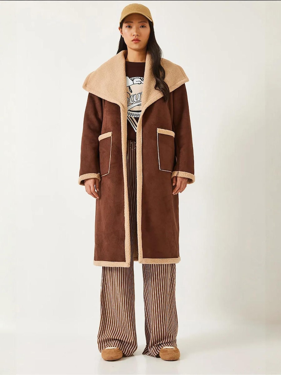 

Пальто межсезонное Bianco Lucci, капучино/темно-коричневый