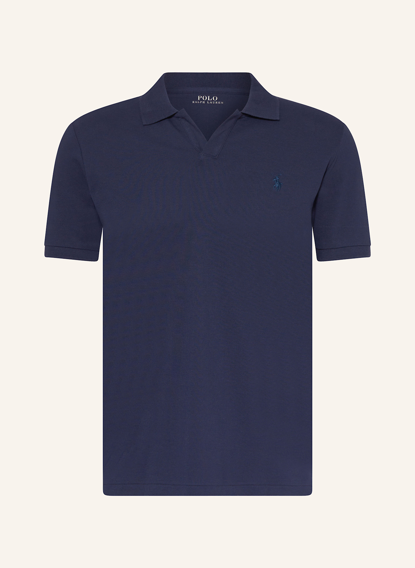 

Рубашка-Поло из пике на заказ узкого кроя Polo Ralph Lauren, синий