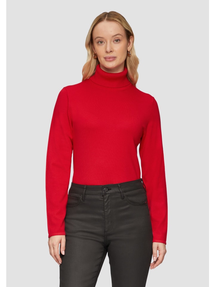 

Пуловер s.Oliver BLACK LABEL Strickpullover langarm, красный