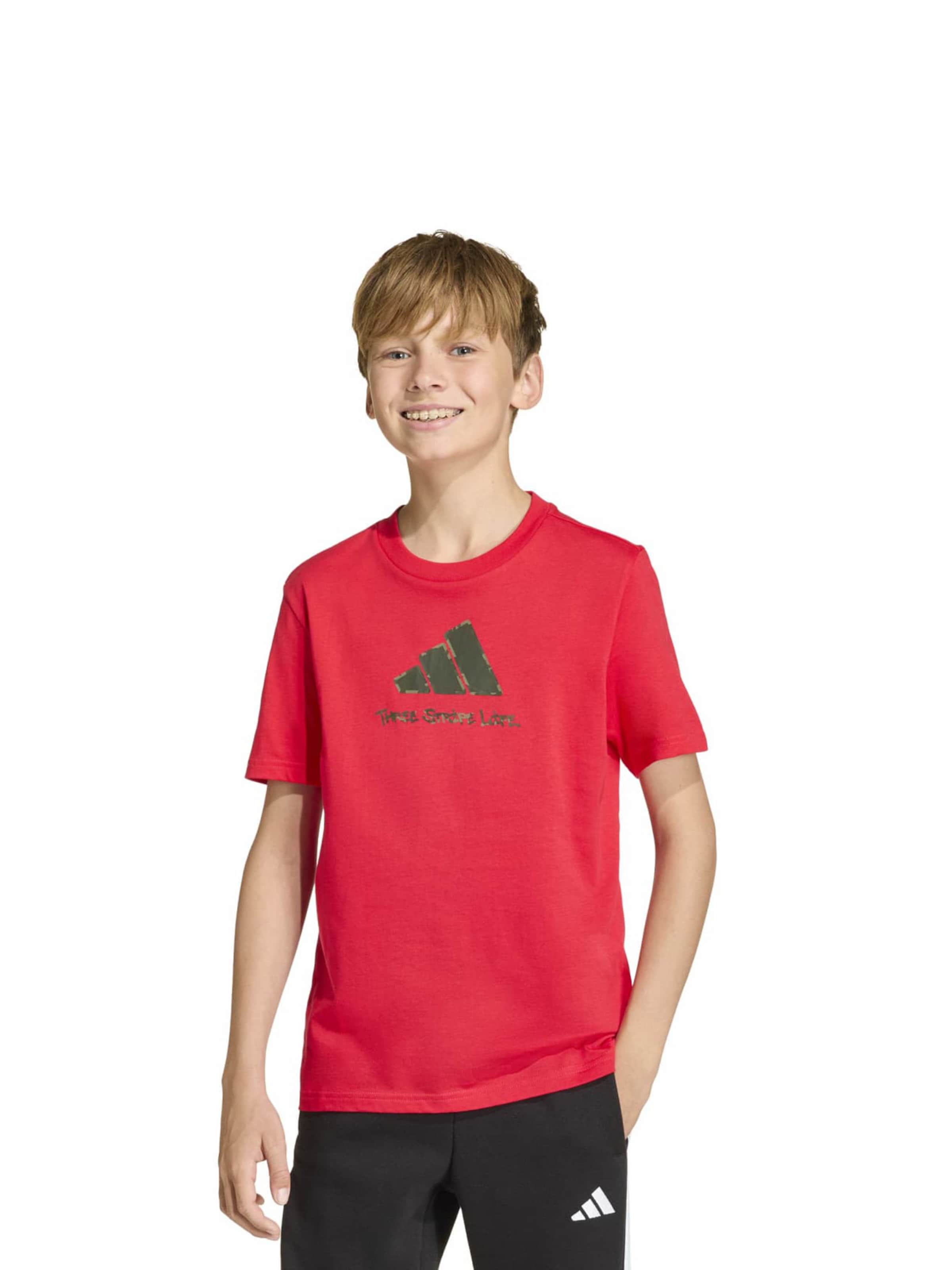 Adidas Sportswear Футболка Performance в красном цвете — фото 2