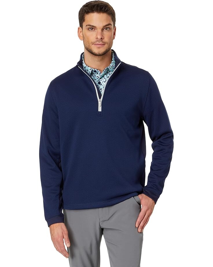 

Пуловер Callaway Midweight 1/4 Zip Hex Pullover, цвет Peacoat