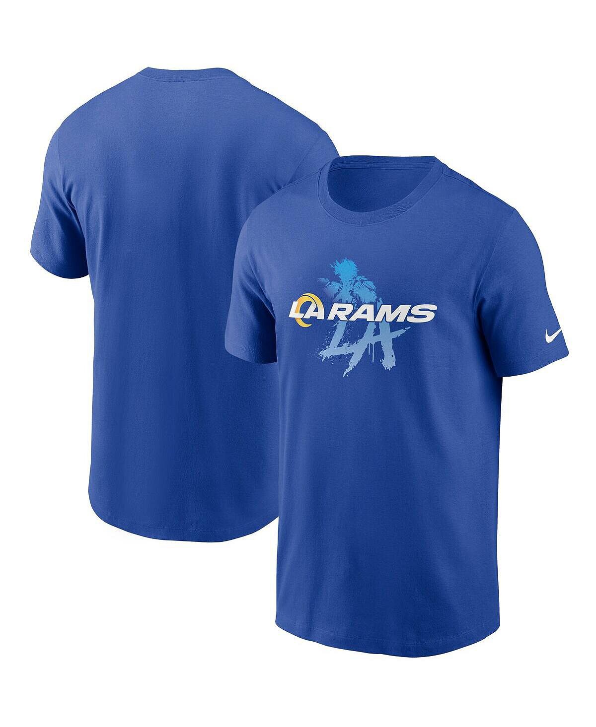 

Мужская футболка Just Play Royal Los Angeles Rams Hometown Collection Nike