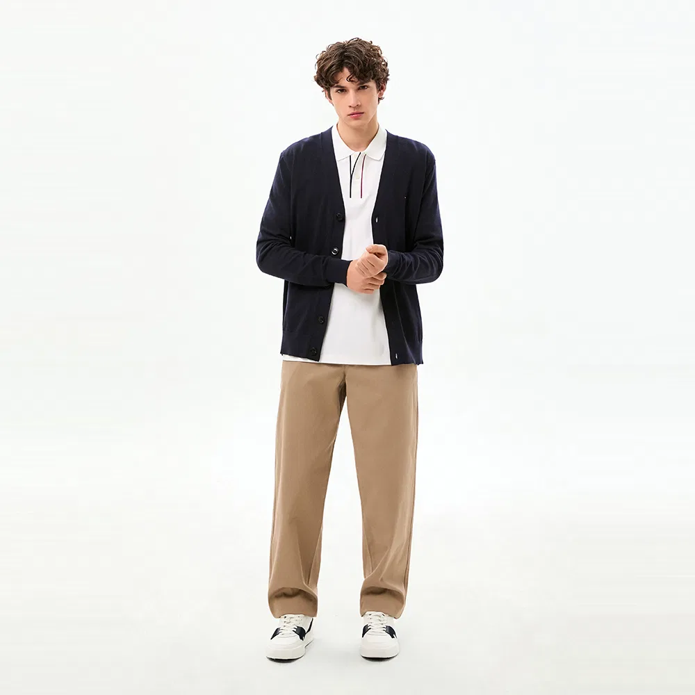 Мужской хлопковый кардиган тёмно-синий от Tommy Hilfiger — фото 2