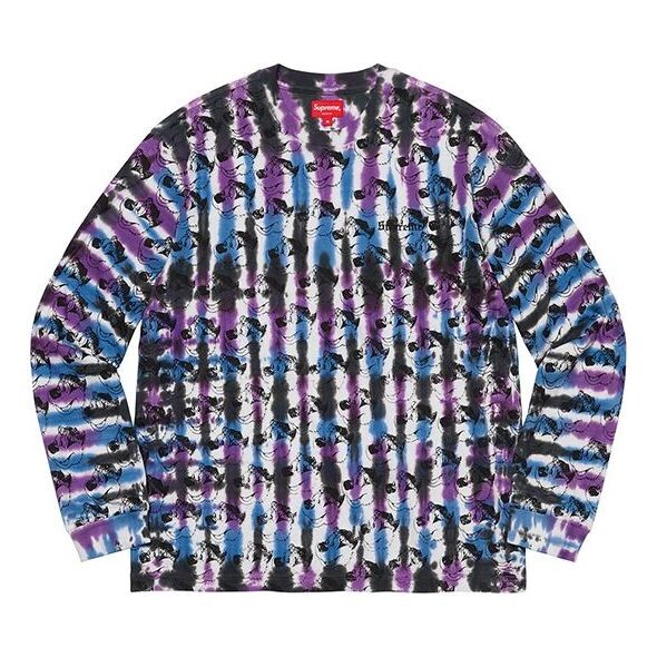 

Футболка Supreme SS21 Week 6 Dyed Bear Shirt Long Sleeves Unisex, мультиколор