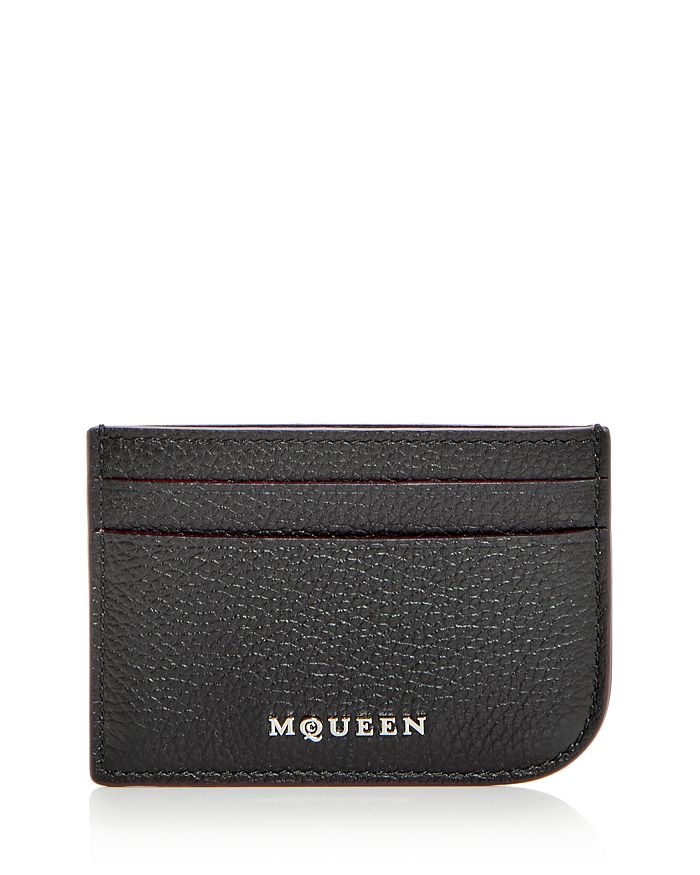 

Кожаный футляр для карт Alexander Sling McQueen, черный