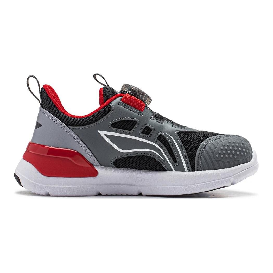 Кроссовки Shield Kids Lifestyle для детей с низким верхом, черные/серые грозовые/серые камни Lining Young, черный — фото 2