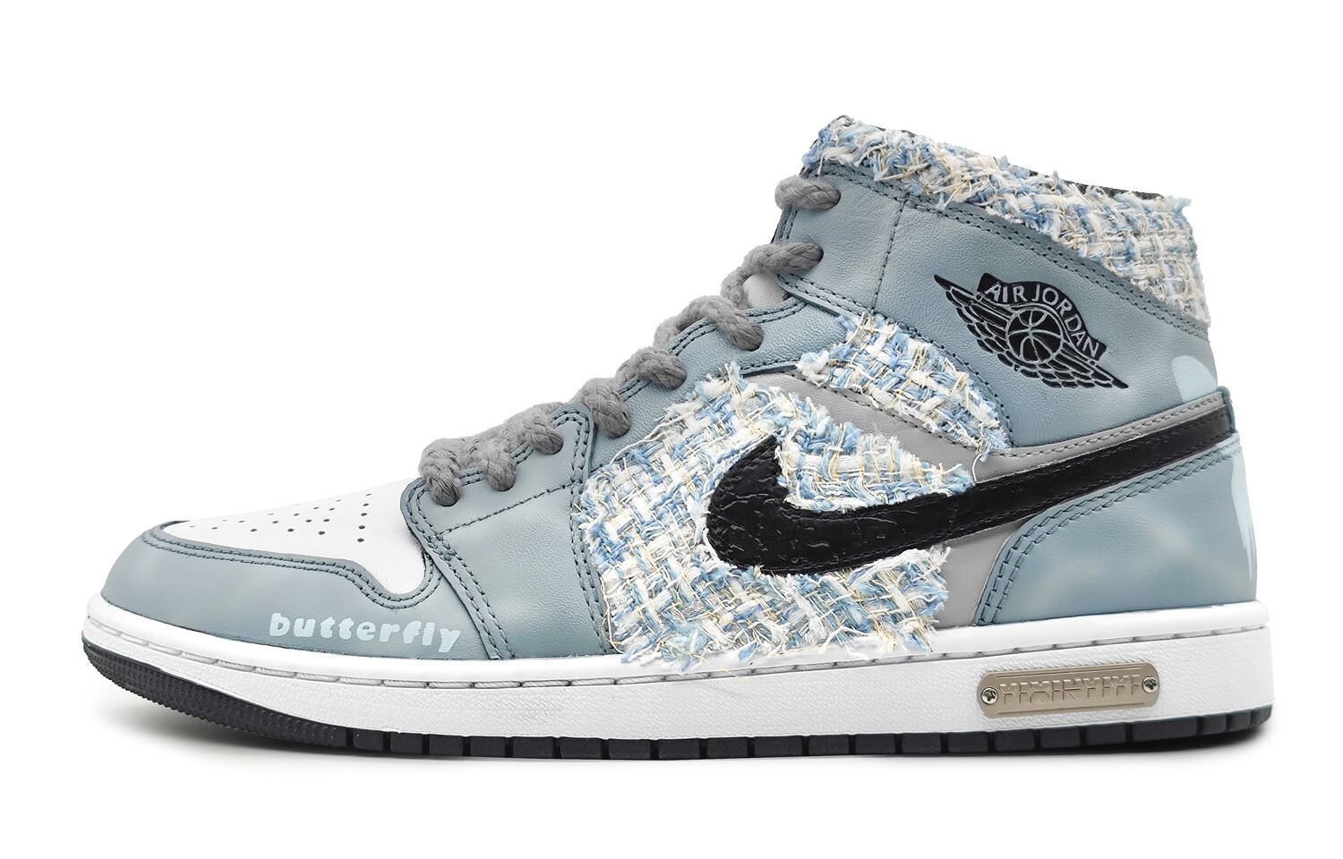 

Баскетбольные кроссовки Air 1 Vintage женские высокие белые/черные Jordan, Черный, Баскетбольные кроссовки Air 1 Vintage женские высокие белые/черные Jordan