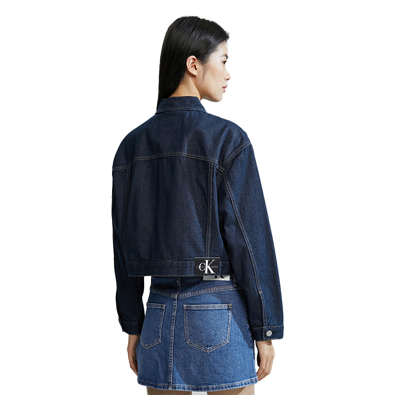 Женская куртка Calvin Klein, цвет 1AP Denim Rinse — фото 4