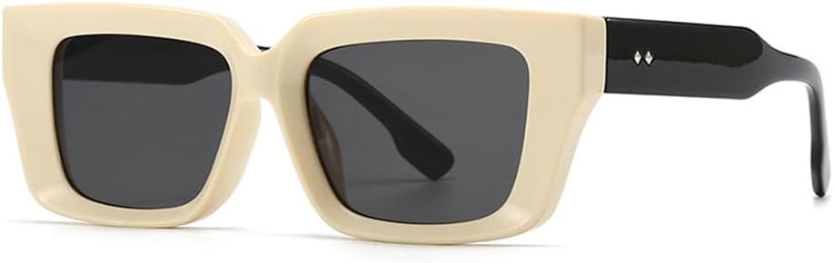 

Модные солнцезащитные очки с заклепками в стиле ретро, ​​с цветовыми блоками, для активного отдыха, с защитой от УФ-излучения, солнцезащитные очки для женщин, для повседневного использования и шопинга KTUCN, 2