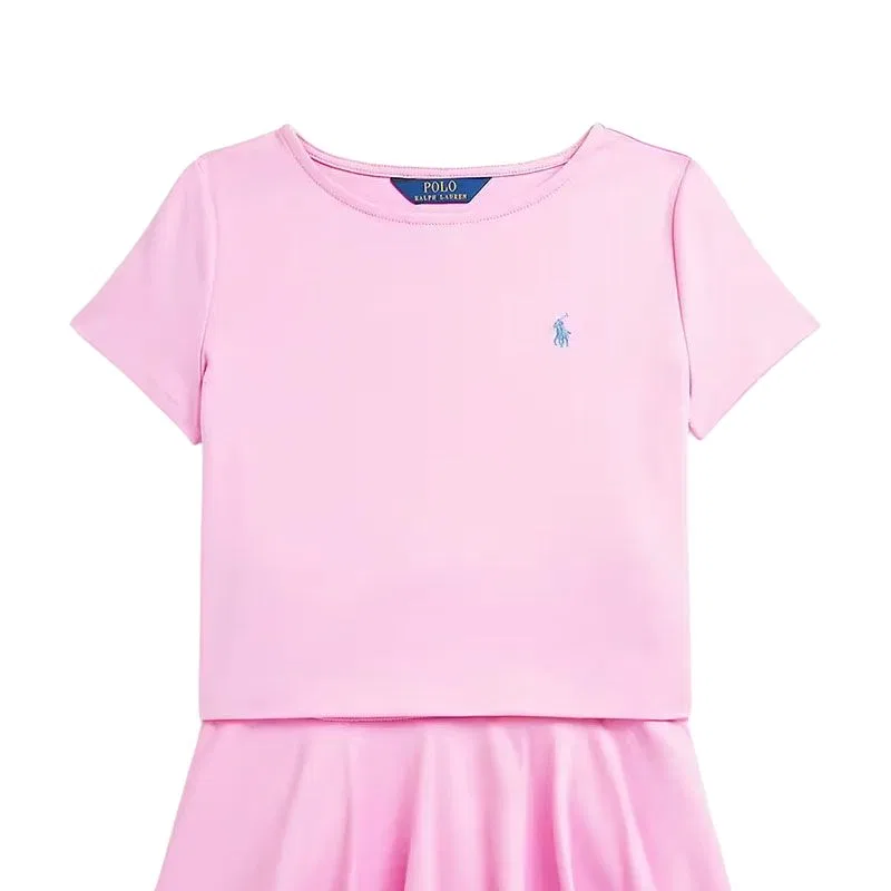 Детский костюм с юбкой розовый Polo Ralph Lauren — фото 4