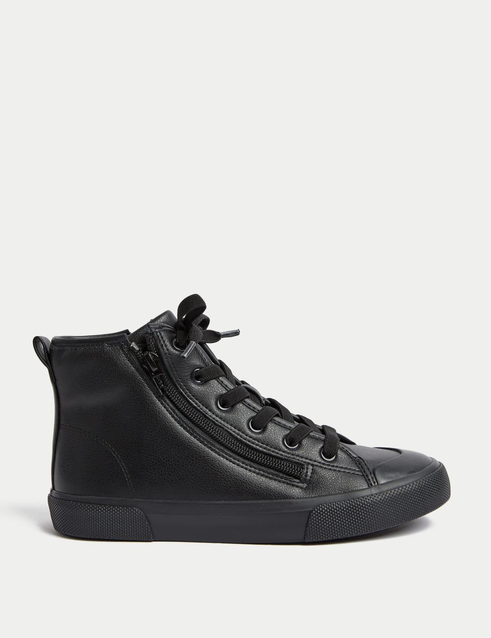 

Детские высокие кроссовки Freshfeet Zip Marks & Spencer, черный