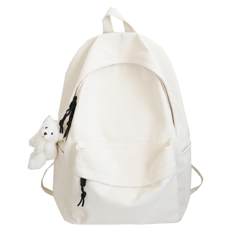 

Techson Холщовый рюкзак мужской черный белый синий, White with Charm