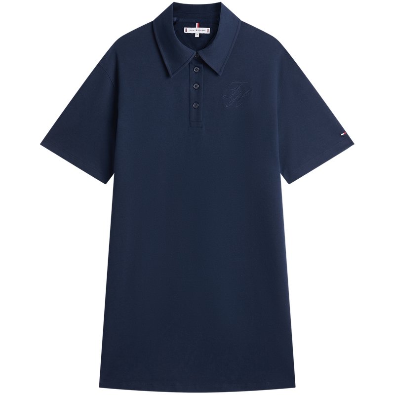 

Женское платье с коротким рукавом Tommy Hilfiger, темно-синий c1g