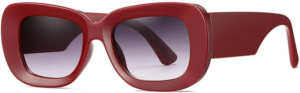 

Солнцезащитные очки UV400 - "Кошачий глаз" в стиле панк, большая оправа, градиентная расцветка, для женщин и мужчин, для бега и активного отдыха generic, Red Gray