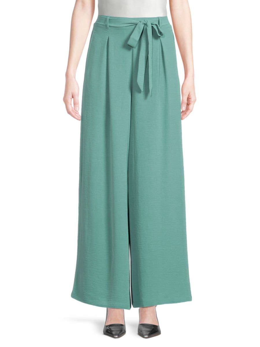 

Плиссированные брюки широкого кроя Bobeau, цвет Mineral Blue