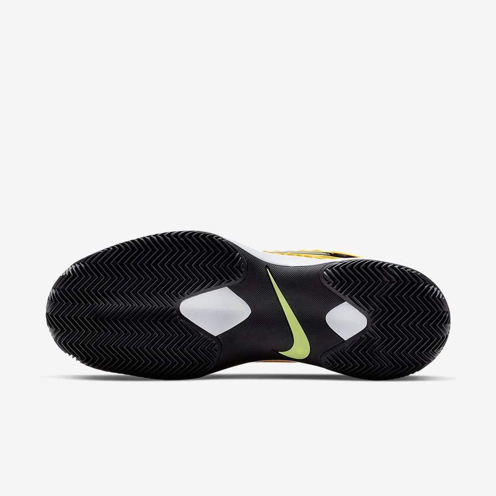 Мужские теннисные кроссовки Nike, разноцветные, Multicolour University Gold Black White Volt Glow 700 — фото 4
