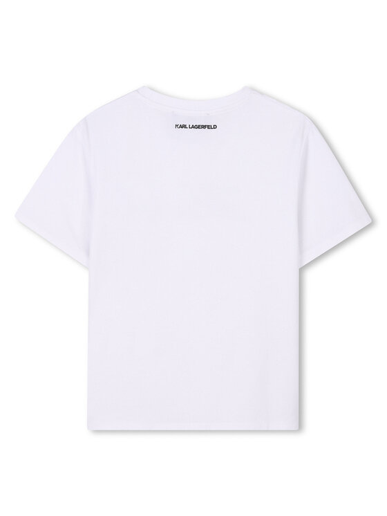 Футболка обычного кроя Z30485 D Karl Lagerfeld Kids, белый — фото 2