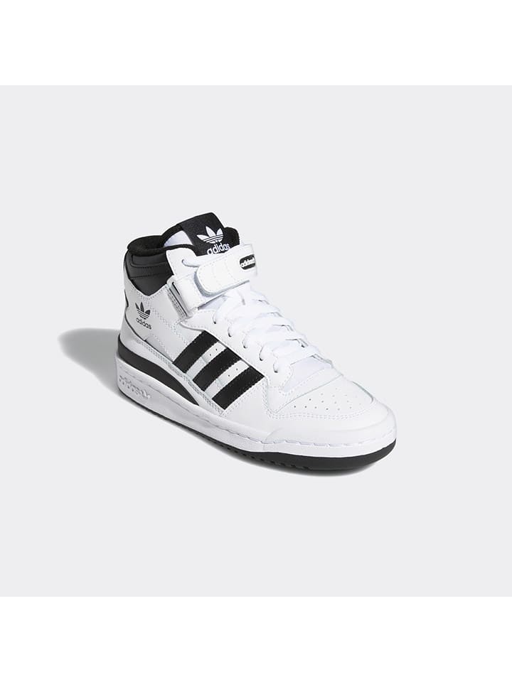 

Высокие кроссовки Forum adidas, белый/черный