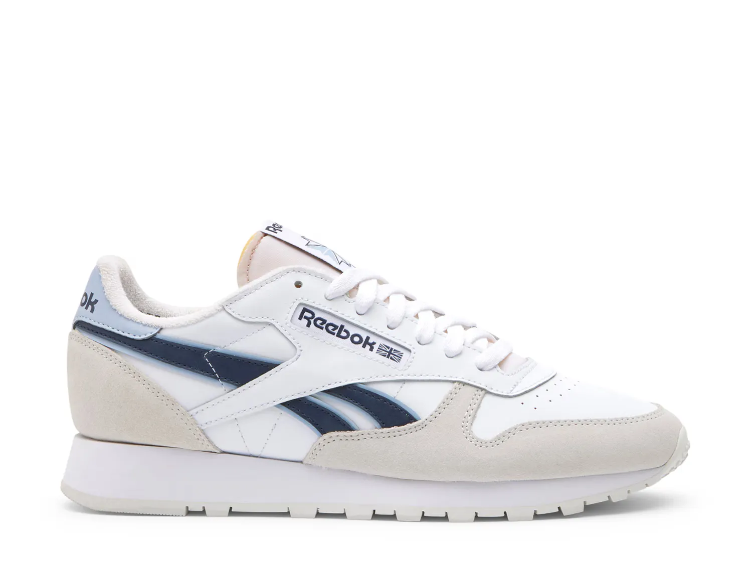 

Кроссовки Classic Leather Sneaker Reebok, белый/синий