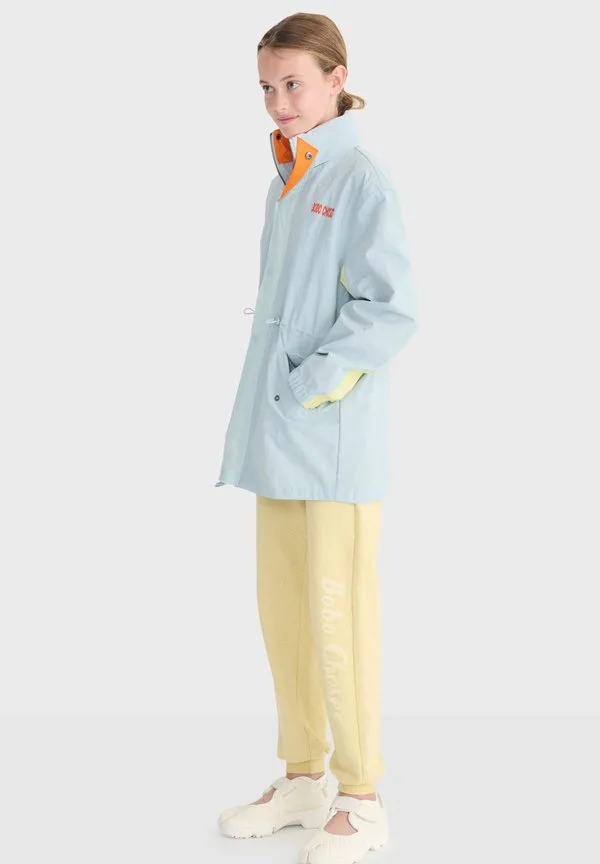Мягкая водонепроницаемая куртка с цветовыми блоками Bobo Choses, Light Blue — фото 4