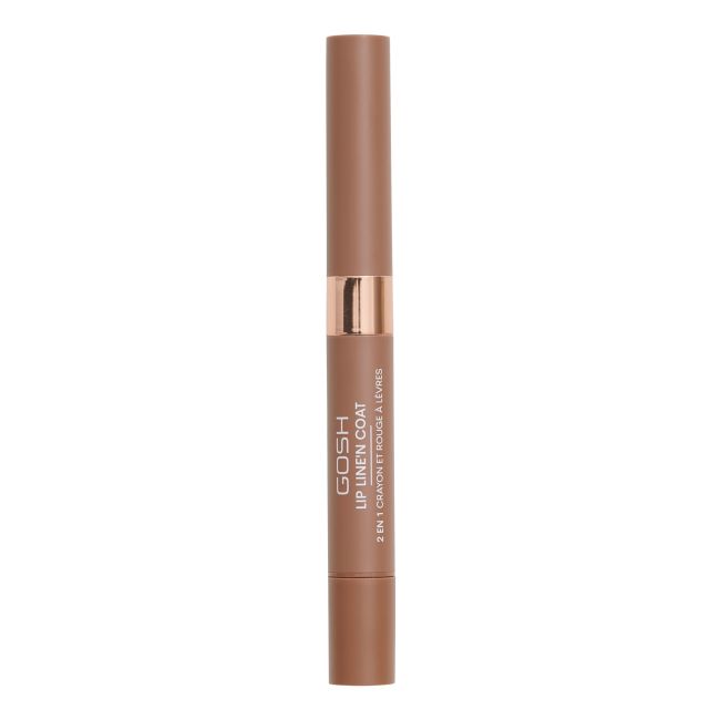 

Lip line'n coat карандаш для губ 2 в 1 Gosh, цвет 004 caramel toffee